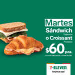 Promociones 7-Eleven de lunes a viernes en sandwiches, baguettes y cuernitos