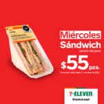 Promociones 7-Eleven de lunes a viernes en sandwiches, baguettes y cuernitos