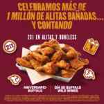 2x1 en alitas y boneless en el Aniversario de Buffalo Wild Wings