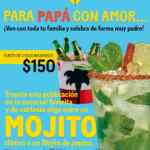 Promoción California Pizza Kitchen Día del Padre: Mojito GRATIS para papá con cupón