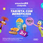 Promoción Emociones Cinépolis: Compra un combo y recibe una tarjeta con cuatro 2x1 en boletos