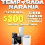 Temporada Naranja 2024: $300 de descuento por cada $1,000 de compra en línea blanca y hornos de microondas