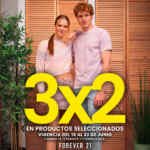 3x2 en Forever 21 del 19 al 23 de junio