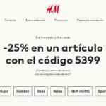 Cupón H&M de 25% de descuento en un solo producto este 12 de junio