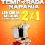 Temporada Naranja 2024: 2x1 en lencería, medias y ropa de dormir del departamento de damas