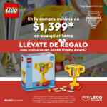 En LEGO Stores llévate un set de trofeo de regalo con compra mínima de $1,399