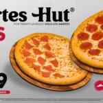 Martes Hut en Pizza Hut: 2 pizzas medianas Jamón/Queso y Pepperoni/Queso por sólo $199