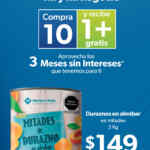 En Sam's Club compra 10 y lleva 1 más Gratis en abarrotes y despensa + 3 msi