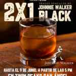 2x1 en Johnnie Walker Black en Twin Peaks