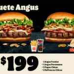 Cupón 2x1 Combos Angus Gourmet en Burger King los días jueves