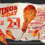 Promoción Chili's Día de la Alita: 2x1 en orden de 10 piezas de alitas o boneless el 29 y 30 de julio