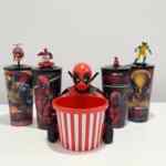 Cinemex Combos Deadpool y Wolverine con palomera y vasos coleccionables