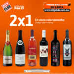 2x1 en vinos seleccionados en City Club