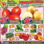 Ofertas Súper Guajardo frutas y verduras 2 al 4 de julio