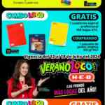 Folleto HEB Verano Loco: 12-pack de cerveza GRATIS comprando $249 en botanas participantes y más