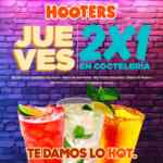 En Hooters 2x1 en coctelería los jueves de julio