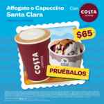 En Santa Clara llévate un affogato o un cappuccino con Costa Coffee a sólo $65 c/u
