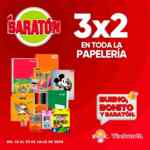 3x2 en papelería en Del Sol y Woolworth del 18 al 22 de julio
