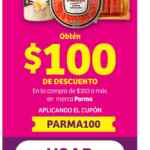 Cupón Soriana de $100 de descuento en carnes frías Parma