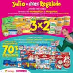 Folleto Julio Regalado 2024 en Soriana Súper: 3x2 en detergentes, jabones, cereales y más abarrotes