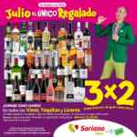 Folleto Julio Regalado 2024 en Soriana Súper: 3x2 en vinos, tequilas, licores y muchas ofertas más