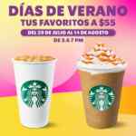 Promoción de Verano Starbucks: Bebidas grandes a $55 de 17:00 a 19:00 horas