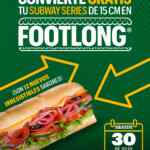 Convierte tu sub de 15 cms en footlong GRATIS hoy 30 de julio