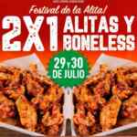 2x1 en alitas y boneless en el Día de la Alita de Twin Peaks