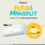 Feria del mni split Whirlpool: hasta 40% de descuento en aires acondicionados