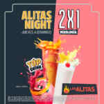 Alitas Nights en Las Alitas: 2x1 en mixología de jueves a domingo