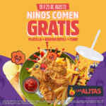 En Las Alitas niños comen GRATIS esta semana (platillo + bebida refill + cono)