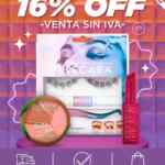 Venta sin IVA Bellísima: 16% de descuento directo en productos participantes