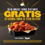 2da orden de boneless GRATIS en Buffalo Wild Wings por el Día del Boneless