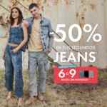 Promoción C&A Regreso a Clases: Segundo par de jeans a mitad de precio