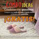 En Casa Ideas llévate unas pantuflas Gratis en la compra de una toalla