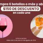 En Costco compra 6 botellas de vino y obtén $150 de descuento en cada una