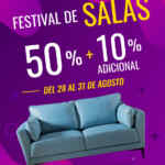 Festival de salas Muebles Dico: 50% de descuento + 10% adicional