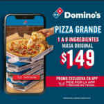En Domino's Pizza pide una pizza grande de hasta 9 ingredientes a solo $149
