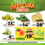 Ofertas Merco frutas y verduras del 13 al 15 de agosto 2024