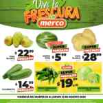 Ofertas Merco frutas y verduras del 20 al 22 de agosto 2024