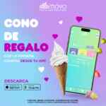 En Moyo llévate un conito gratis en tu primera compra desde la app