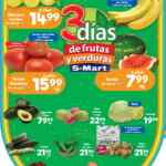 Ofertas S-Mart 3 días de frutas y verduras del 27 al 29 de agosto 2024
