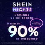 Shein Nights: Hasta 90% de descuento sólo por 6 horas hoy domingo