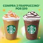 En Starbucks 2 frappuccinos por $99 hoy domingo