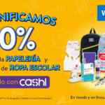En Walmart 10% de bonificación en papelería y ropa escolar pagando con Cashi