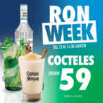 Promo Wingstop Semana del Ron: cocteles a solo $59
