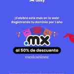50% de descuento en dominios .mx en Akky durante septiembre