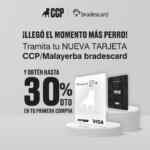 Tarjeta Cuidado con el Perro bradescard: 30% de descuento en tu primera compra en CCP
