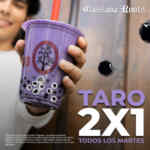 2x1 en Taro en Casava Roots todos los martes