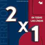 En Ferrioni 2x1 en todas las líneas hasta el 6 de octubre